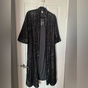 NWT: Smash + Tess Forever Frosted Duster in Evening Black.